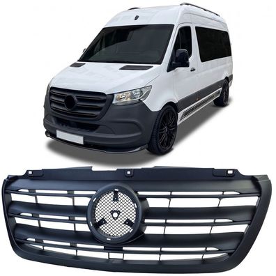 Front Kühlergrill Schwarz für Mercedes Sprinter W907 W910 2018-2024