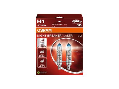 OSRAM Hauptlampe "Night Breaker Laser" H1, Sockel P14.5