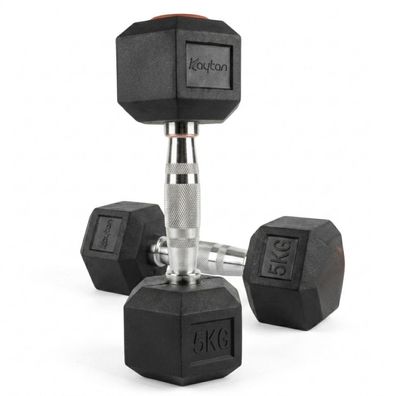 JUNG Kaytan 2 er Kurzhanteln set 10 Kg ( 2 x 5 kg ) Hanteln Hantelset