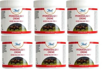 eco med NATUR Pferdebalsam Creme HORSE BALSAM CREAM, 6x 250ml