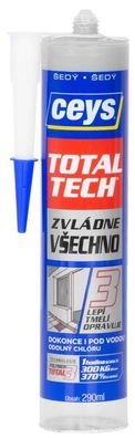 Kleber Ceys TOTAL TECH Express, 2in1 Dichtstoff, grau, 290 ml