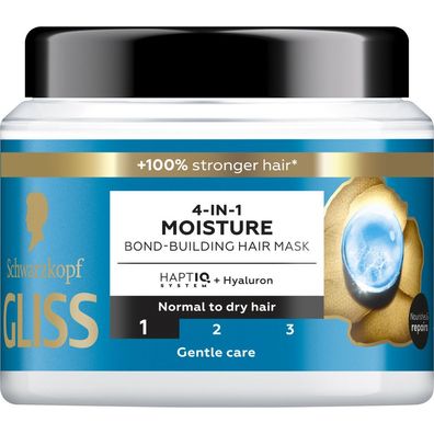 Schwarzkopf Gliss 4-in-1 Feuchtigkeit Haarmaske 400 ml