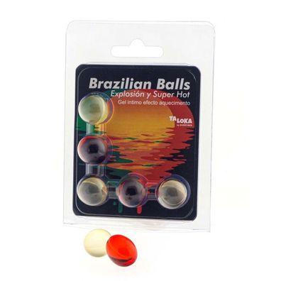 Set 5 brasilianische Bälle Gel Überhitzungseffekt