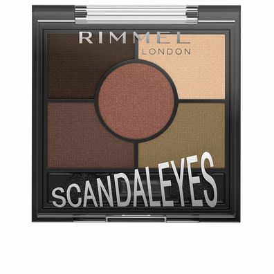 Rimmel London Glam' yes HD 5 Farben Lidschatten 3,8g - 022 Brixton Brown