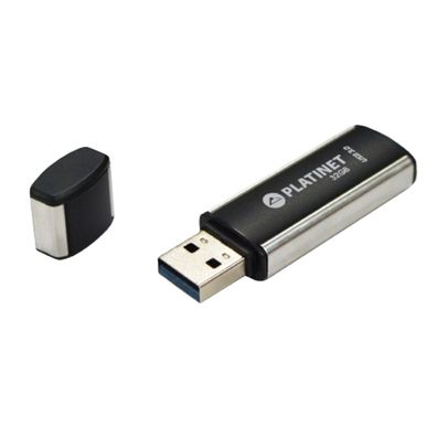 Platinet USB Stick 32 GB USB 3.0 Schwarz Silber