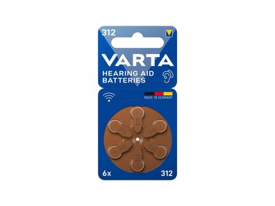 VARTA Batterie Knopf-/ Microzelle für Hörgeräte, 6 St. im Blist