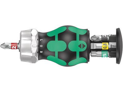WERA Bitsatz "Kraftform Kompakt Stubby" Bit-Handha "Magazin RA 2"