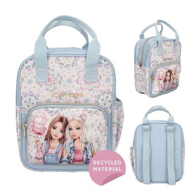 Depesche 14023 TOPModel Festival Fun - Rucksack in Dunkelblau und Creme, mit Model Mo
