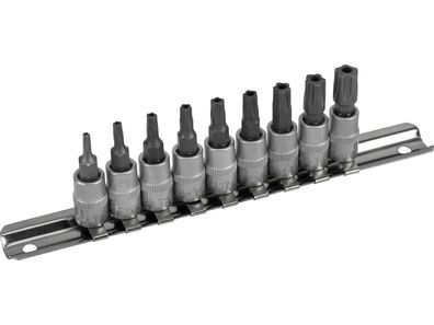 CONDOR Steckschlüsselsatz "1108" 1/4", Bit-Stecknü 9-tlg., inkl
