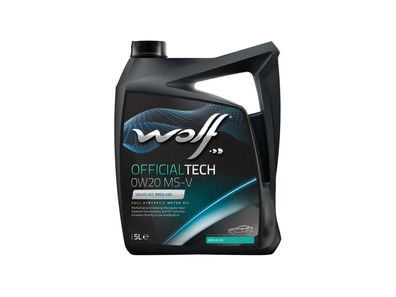 WOLF Motoröl OfficialTech MS-V SAE 0W-20, HC-Synthese, Freigabe