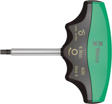 WERA Drehmomentschrauber "400 Hex Drehmomentindikator"Quergr
