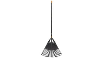 Fiskars Laubbesen Solid XL Extra breiter Besenkopf, Stiel Alumi