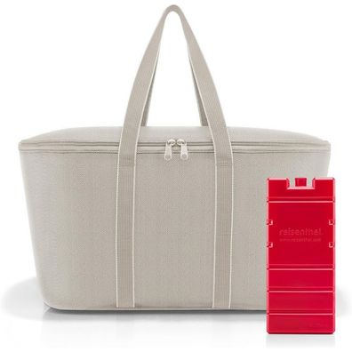 reisenthel coolerbag mit Kühlakku UHEF, herringbone sand, Unisex