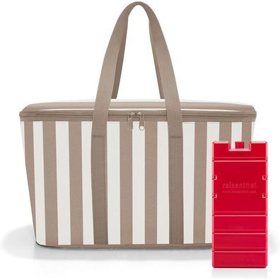 reisenthel coolerbag mit Kühlakku UHEF, summerstripes coffee, Unisex