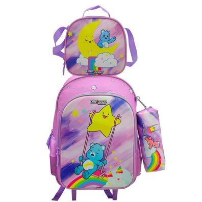Care Bears Trolley-Set, Federmäppchen, Lunchtasche