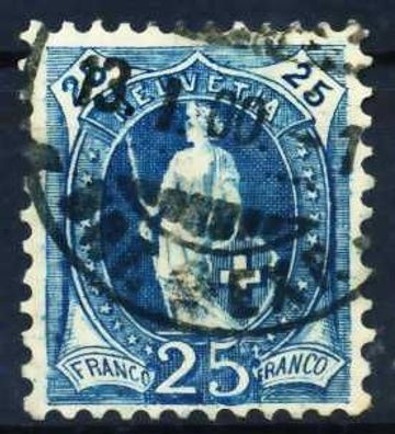 Schweiz ST. HELV Nr 67Ca zentrisch gestempelt X696CCA