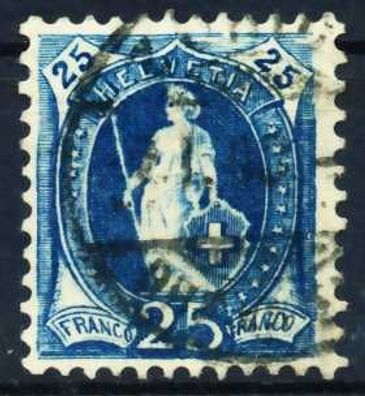 Schweiz ST. HELV Nr 67Ca zentrisch gestempelt X696D16