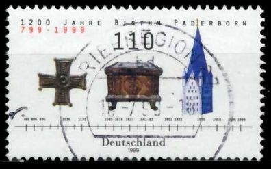 BRD 1999 Nr 2060 zentrisch gestempelt X6D10C6