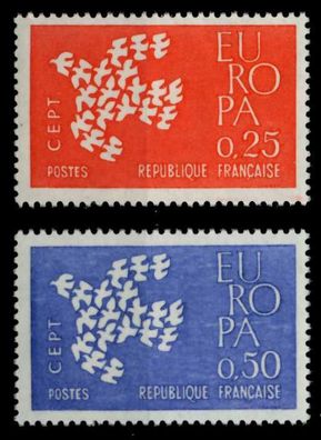 Frankreich 1961 Nr 1363-1364 postfrisch S025ACE