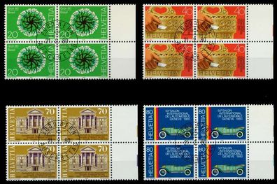 Schweiz 1980 Nr 1170-1173 zentrisch gestempelt Viererblock X6C6DAE