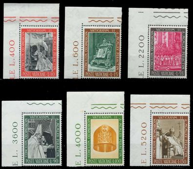 Vatikan 1966 Nr 508-513 postfrisch ECKE-OLI X809B3E