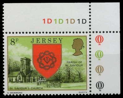 JERSEY 1976 Nr 136 postfrisch ECKE-ORE XADB26A