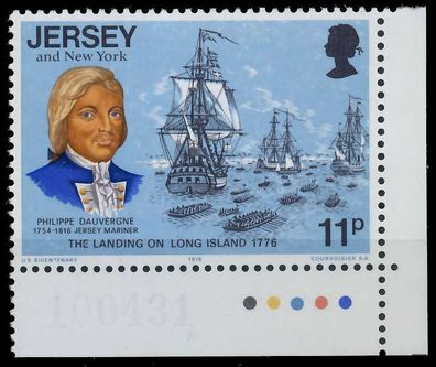 JERSEY 1976 Nr 151 postfrisch ECKE-URE XADB2AE