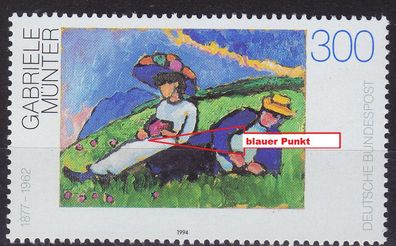 Germany BUND [1994] MiNr 1750 F13 IV ( * */mnh ) Gemälde Plattenfehler