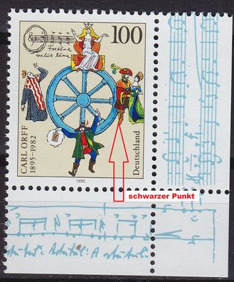 Germany BUND [1995] MiNr 1806 F10 I ( * */mnh ) Plattenfehler