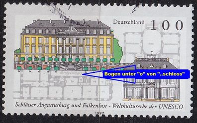 Germany BUND [1997] MiNr 1913 F9 V ( O/used ) [01] Bauwerke Plattenfehler