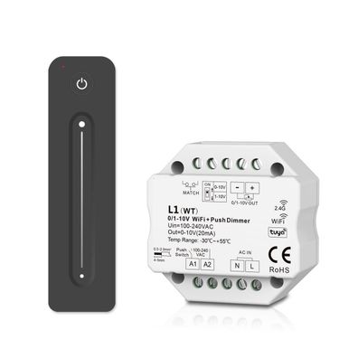 WiFi Tuya LED Dimmer 0-10V 1-10V mit 2.4G RF Fernbedienung 100-240V