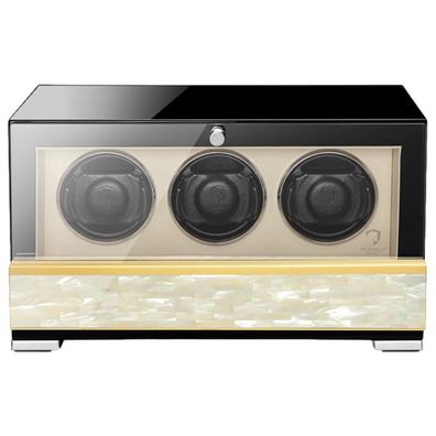 Modalo - 3303 025G - Uhrenbeweger für 3 Uhren - Clasico Premium Perlmutt