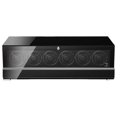 Modalo - 3306 885S - Uhrenbeweger für 6 Uhren - Clasico Premium - Hochglanz Carbon
