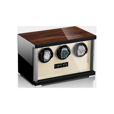 Modalo - 1603924 - Uhrenbeweger für 3 Uhren - Showtime Walnuss/beige