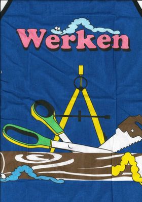 Werkschürze sortiert blau, ot, range, rün