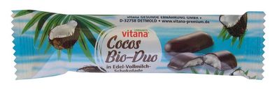 3x Vitana Kokosriegel in Edel-Vollmilchschokolade (24%9 40g