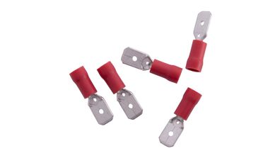 Flachstecker Teilisolierter Quetschverbi Querschnitt: 0,25 - 1,0 mm&sup2; Stecker