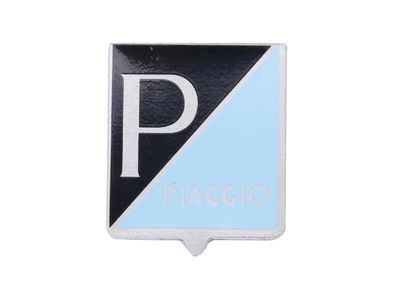 CIF Plakette "Piaggio" Aluminium, zum Kleben 25 x 28 mm