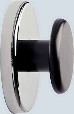 Kraftmagnet m. Griffknopf Ø 65mm Haftkraft 12kg, Knopf aus Kunststoff