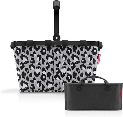 reisenthel Set Carrybag + Organizer BKBX, leo nero + black, Unisex