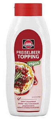 Schwartau Preiselbeere Topping Vegan 770 ml