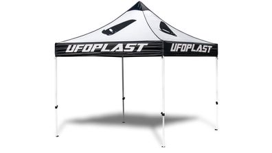 UFO PLAST Pavillion Wasserdichtes Pavillion, 3 x 3 schwarz / weiß