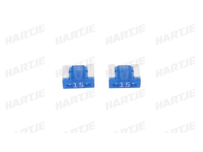 Dresselhaus Flachstecksicherung "MINI" L 15 A, hellblau