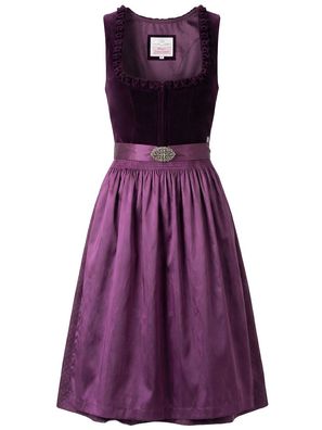 Dirndl Tschirn 70cm Länge brombeer - Größe: 32