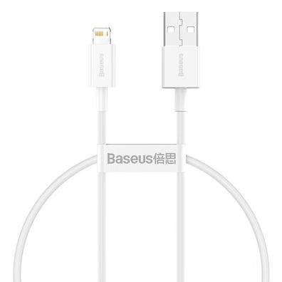 Baseus Superior USB auf Lightning Ladekabel 2,4A 0,25 m Weiß (CALYS-02)