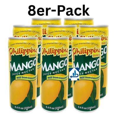8er-Pack Philippine Brand Mangonektar 250ml (inkl. 2€ EINWEG-Pfand)