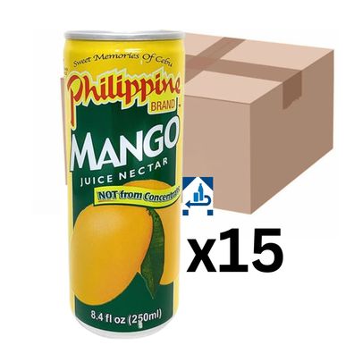 15er-Pack Philippine Brand Mangonektar 250ml (inkl. 3,75€ Pfand)