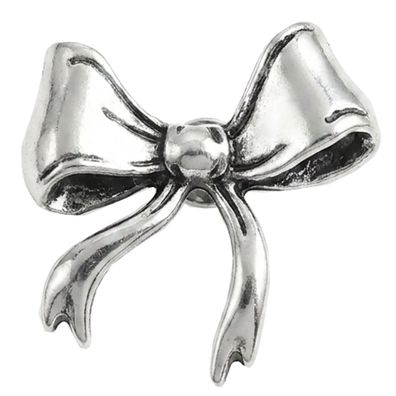 Pin Schleife klein altsilber