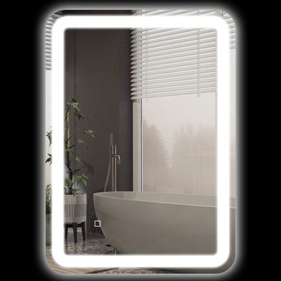 Sonnenh Badezimmerspiegel 50 x 70 cm mit LED, Spiegel