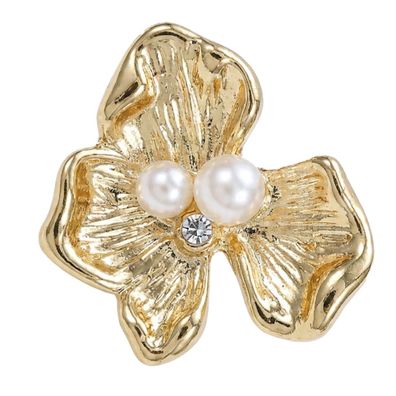 Pin Flower 04 gold